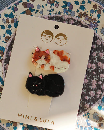 Sleeping Cats Hair Clips