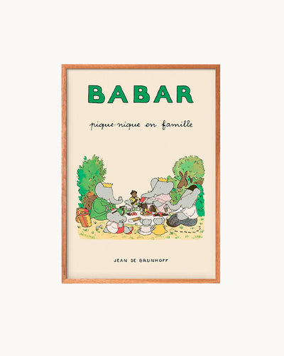 'Piquenique En Famille, Babar' Poster