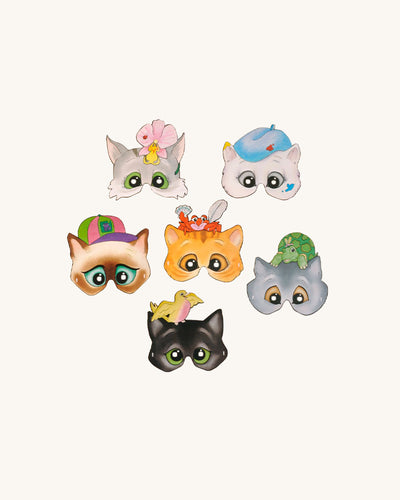 Character Cats Party Masks