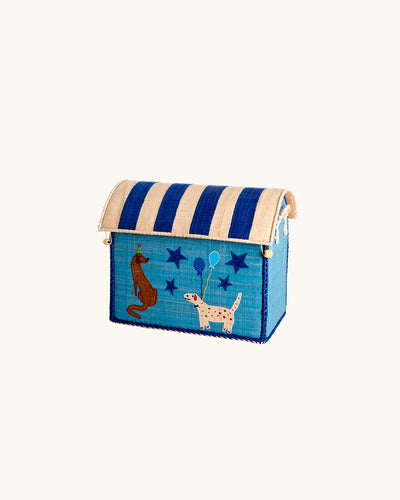 Small Raffia Basket 'Party Animals'