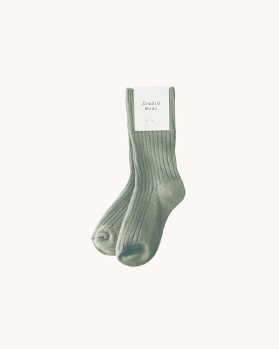 Ribbed Socks Light Sage