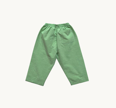 Cotton Pants, Green White Stripes