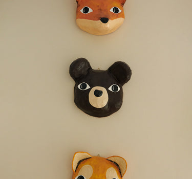 Handmade Papier-mâché Mask, Fox