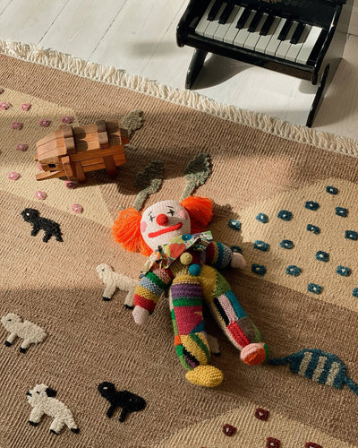 Handmade Knitted Clown from Creme de la Creme ala Edgar