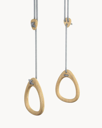 Oak Gymnastic Rings in Grey from Lilagunga